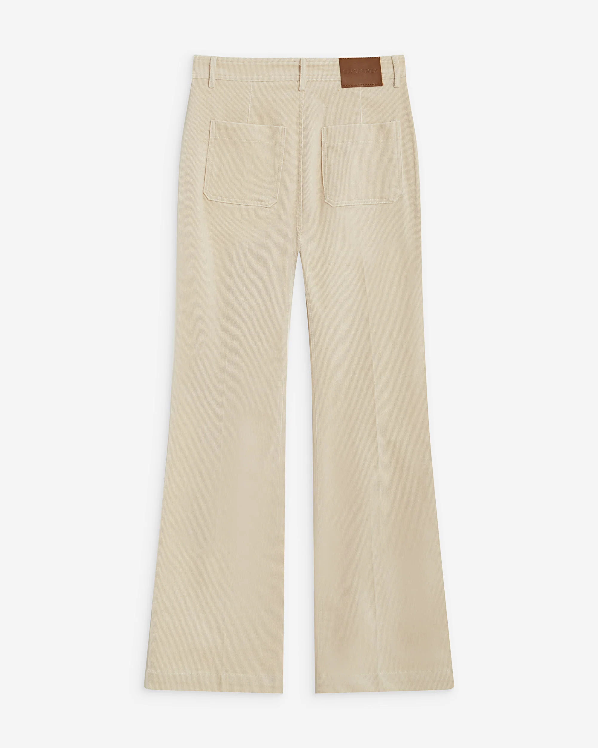 Grace & Mila Alban Damen Cordhose mit aufgesetzten Taschen in Ecru Creme Beige Grace & Mila Alban Damen Cordhose mit aufgesetzten Taschen in Ecru Creme Beige