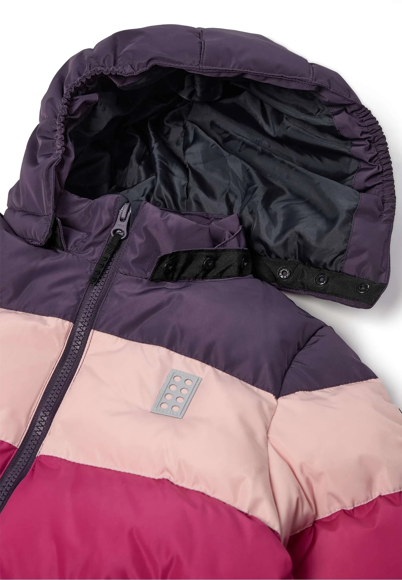 LEGO® Winterjacke/Skijacke – LWJESTED 709 mit Streifen - Dunkellila