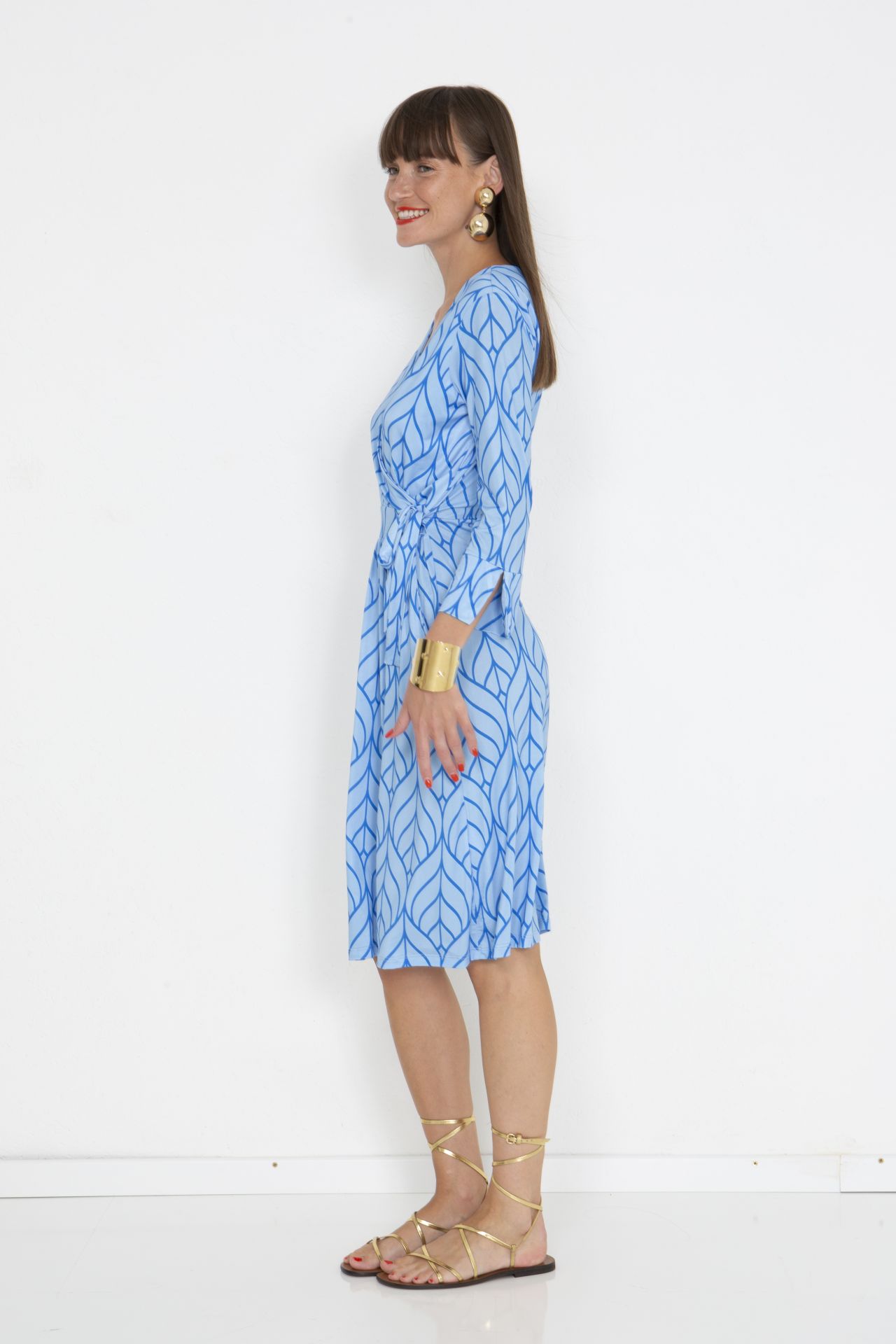 Marivie Kleid Dream! Leafs Blue Blau - SALE Marivie Kleid Dream! Leafs Blue Blau - SALE