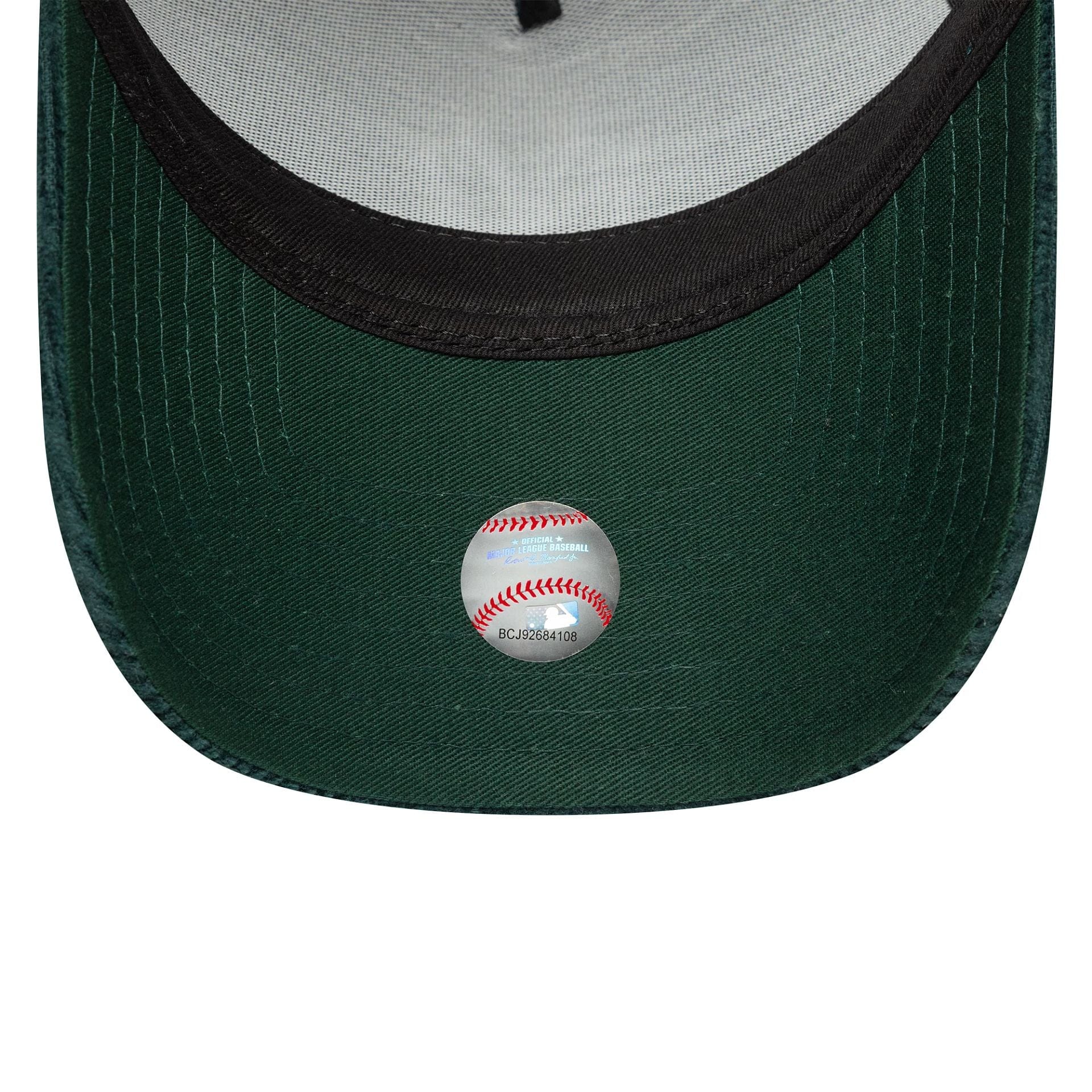 New Era Dunkelgrüne New York Yankees MLB Cord 9FORTY A-Frame Trucker Cap - Kord in Grün