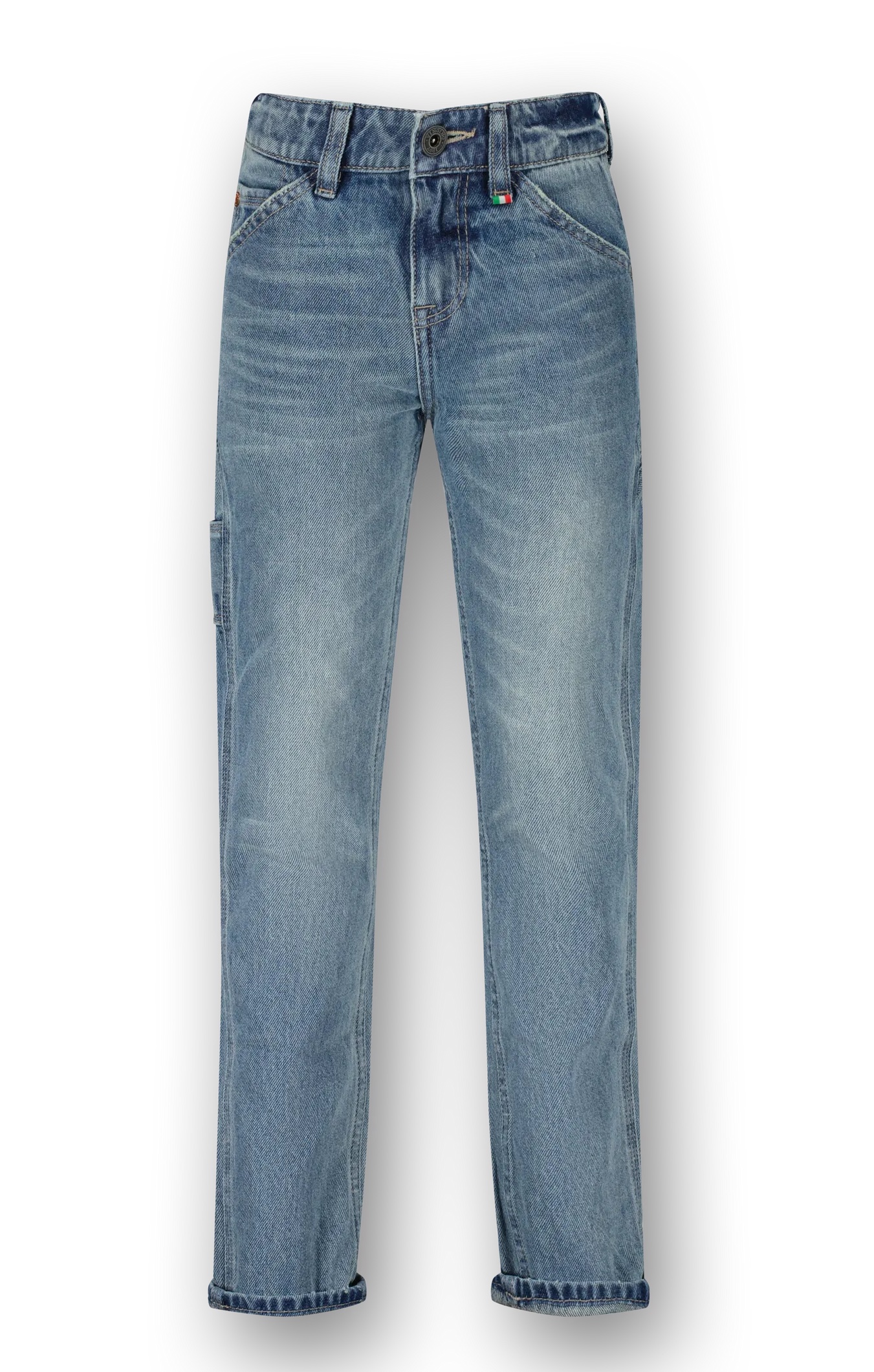 Vingino Jeans PEPPE CARPENTER - Straight Fit Jeans in Tinted Mid Blue - Blau Vingino Jeans PEPPE CARPENTER - Straight Fit Jeans in Tinted Mid Blue - Blau
