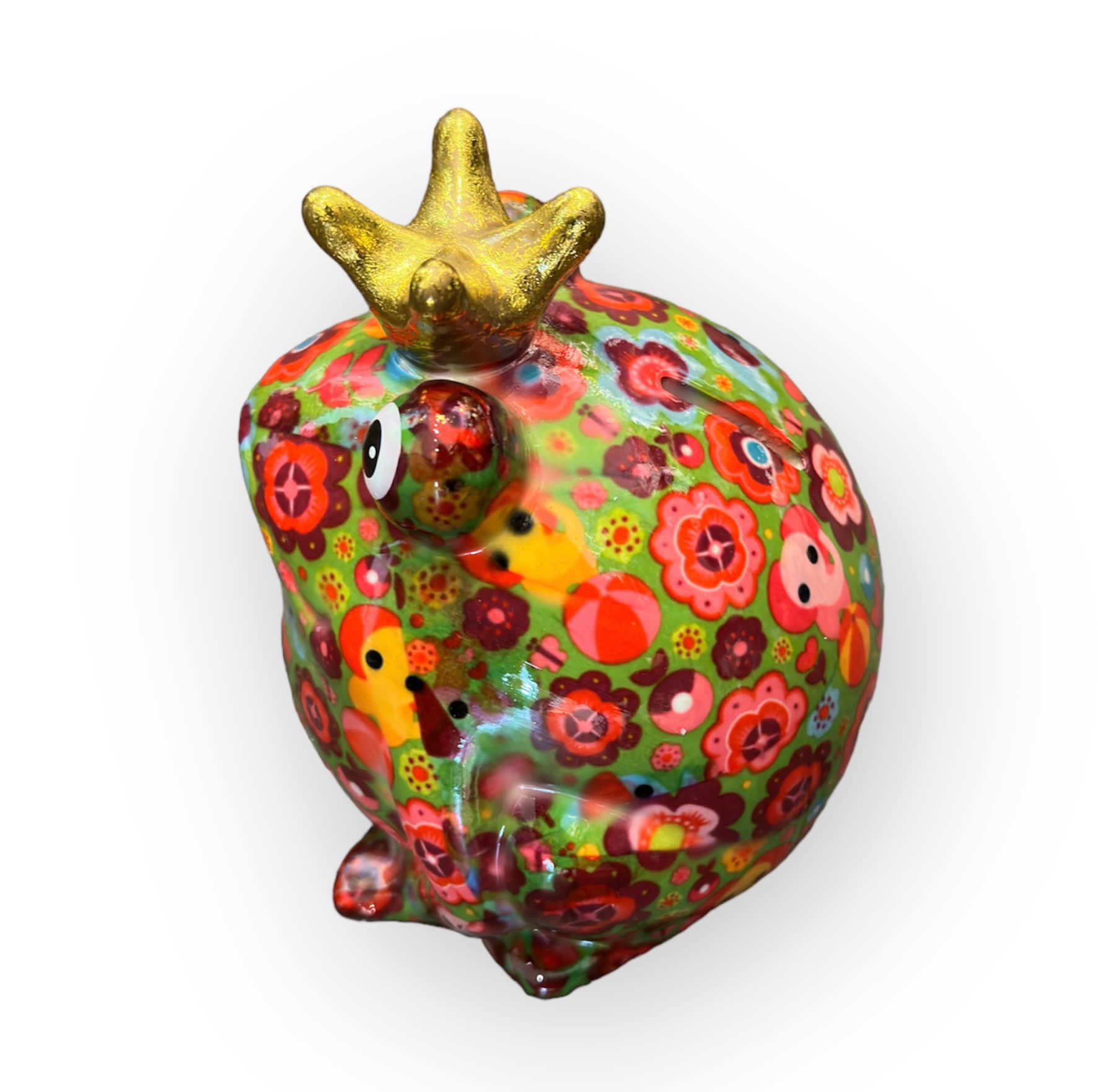 Pomme pidou Spardose Frosch Freddy Edition Grün - Grün mit Elefanten