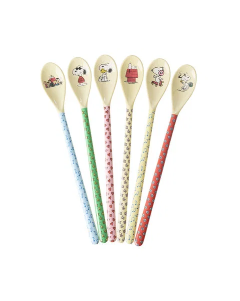 RICE Melamin Latte Löffel - The Peanuts Snoop Prints - Wählen Sie Ihr Design 