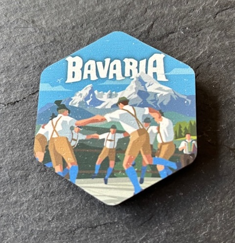 Berghammer Magnet aus Bambus - Bavaria Alpen Berge