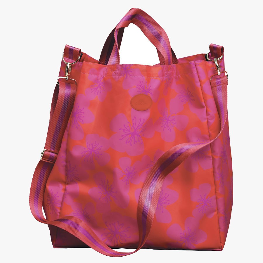 CEDON Easy Travel Bag - Faltbare XL Shopper - Primel in Pink/Rot