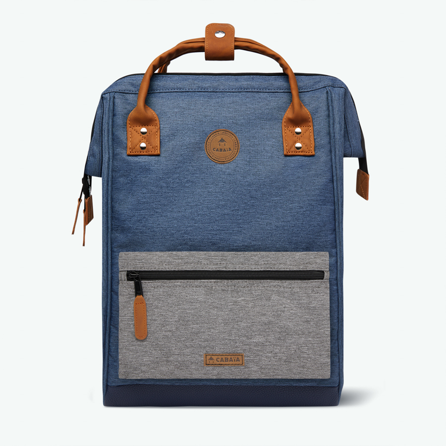 PARIS_LARGE_BACKPACK_ADVENTURER_PARIS_5 Cabaia Rucksack PARIS Large mit Laptop-Fach - Marineblau Meliert