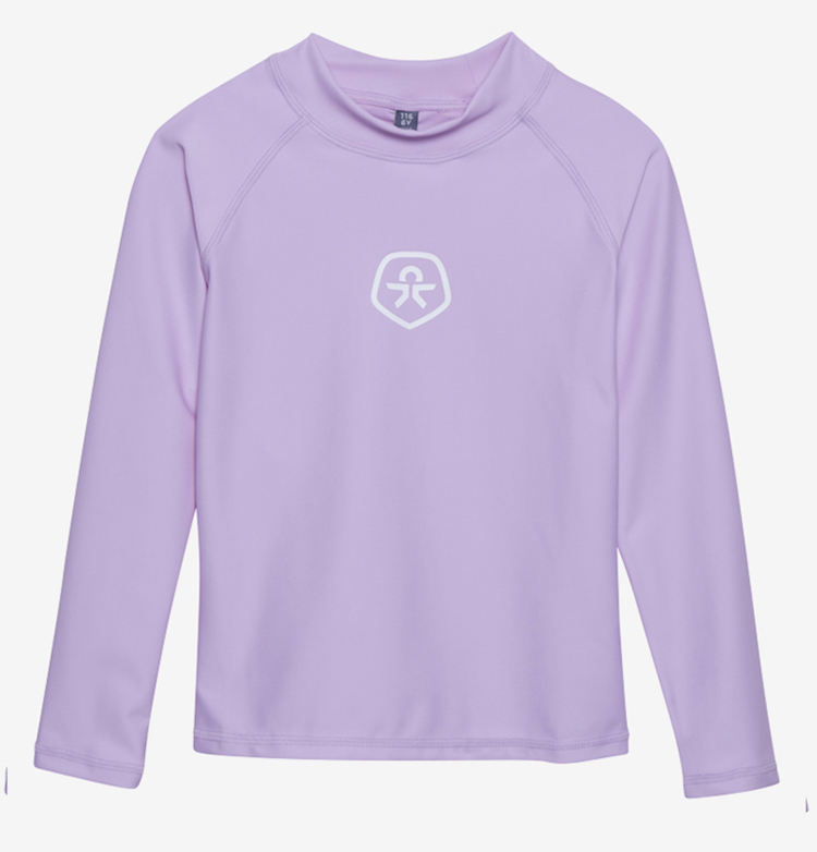 Color Kids Langarm UV Shirt - Rashguard in Lavender Flieder