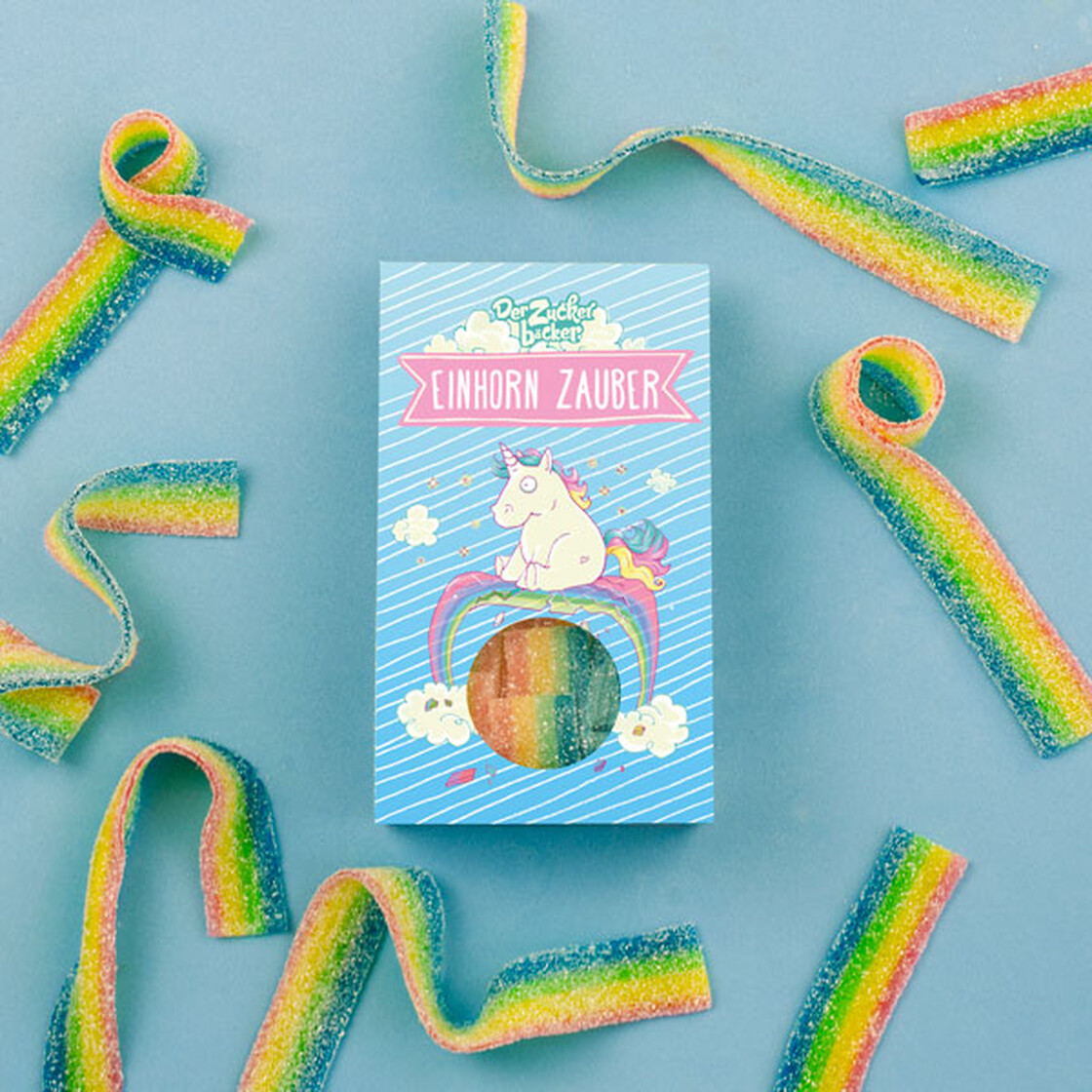 Der Zuckerbäcker Fruchtgummi Regenbogen Vegan 60g - Einhorn Zauber Der Zuckerbäcker Fruchtgummi Regenbogen Vegan 60g - Einhorn Zauber