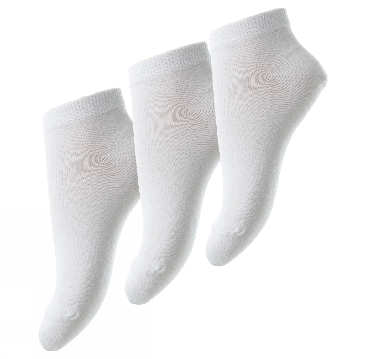 10_99012_0_1 MP Denmark Baumwolle Sneaker Socken in Weiß - 3 Paar