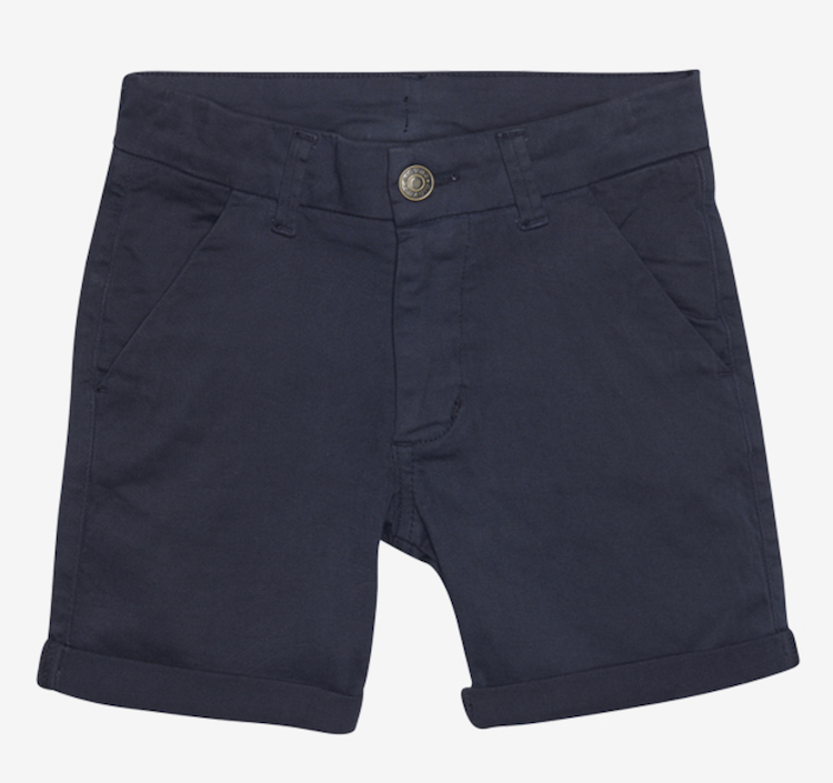 133125_7899_A Minymo Chino Shorts in Blue Nights / Dunkelblau