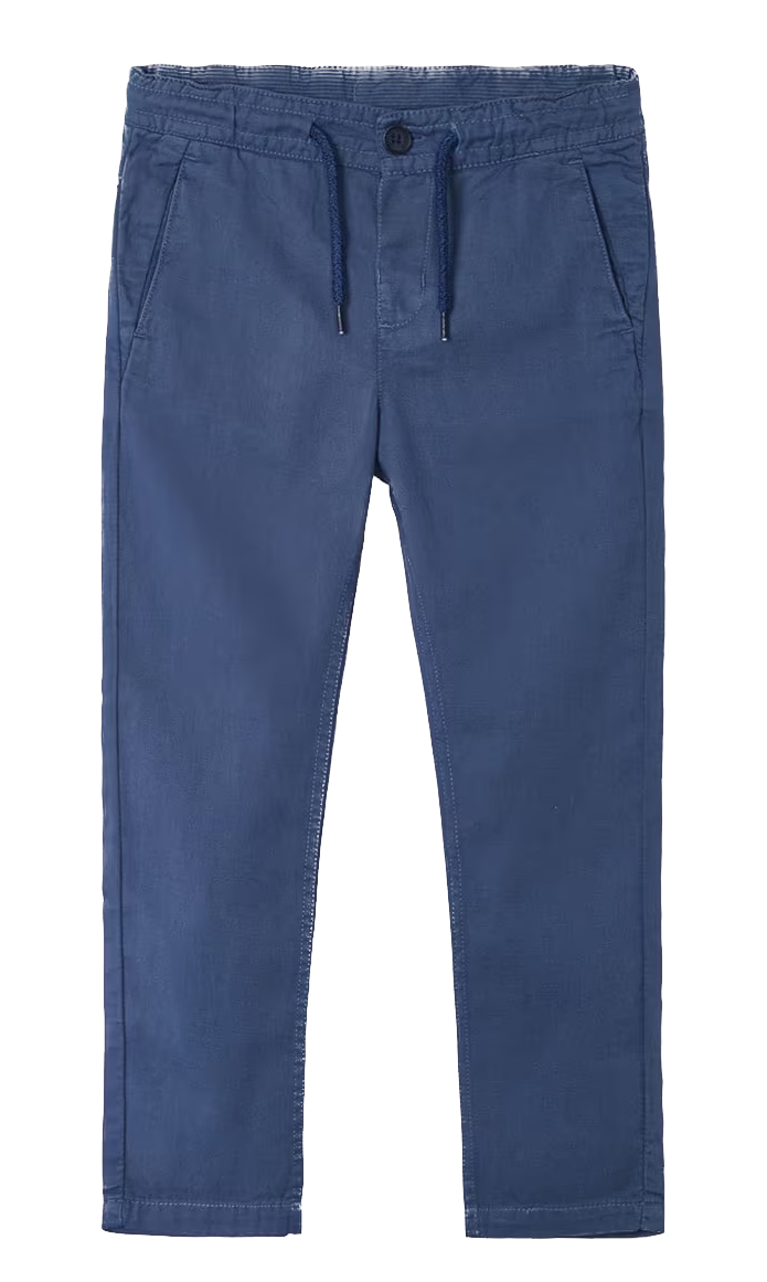 Mayoral Boys Gewaschene Leinen Chino Hose in Blau