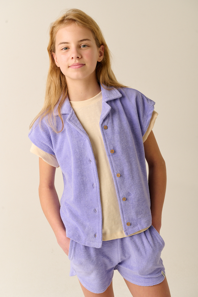 Tumble N Dry Camile Frottee Jog Short Sweatshort für Mädchen in Sweet Lavender - Flieder Tumble N Dry Camile Frottee Jog Short Sweatshort für Mädchen in Sweet Lavender - Flieder