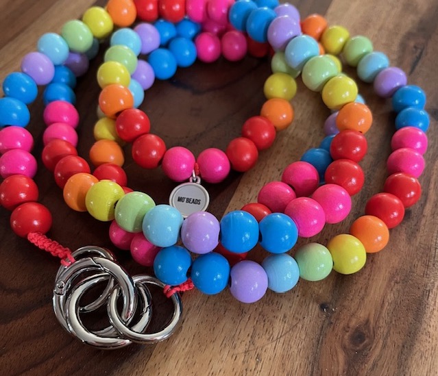 Mo Beads Holzperlen Handykette - Rainbow Candy