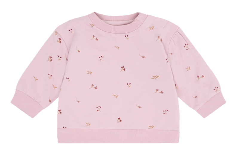 FIXONI Baby Sweatshirt aus Bambus in Keepsake Lilac - Süße Blumen FIXONI Baby Sweatshirt aus Bambus in Keepsake Lilac - Süße Blumen