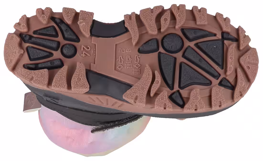 Lurchi FANTY Kinder Schneestiefel mit Futter und Gummisohle - Purple Rainbow