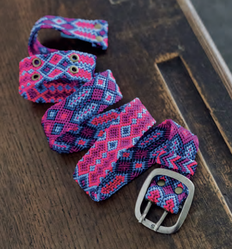 Smitten Perugürtel Geknotet Adriana Flashy - Pink, Jeansblau, Beere & Navy Smitten Perugürtel Geknotet Adriana Flashy - Pink, Jeansblau, Beere & Navy