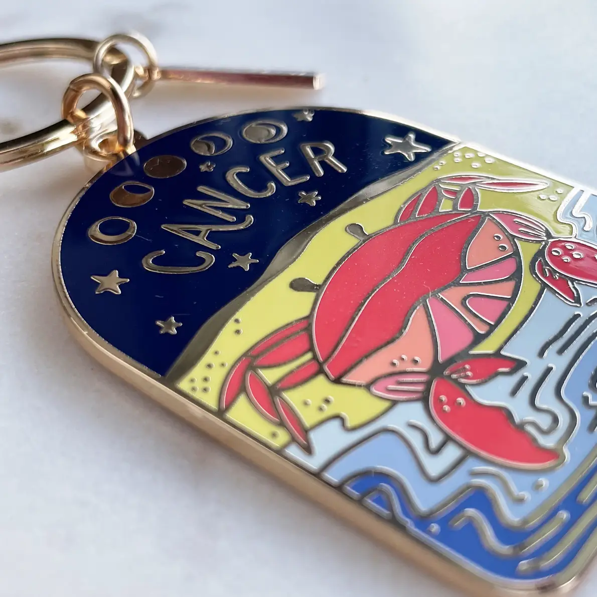 7118f09d1ddfd4885eeeb3c480b9621dea87b6f1a242bdf99ac9dc9904cfd883 Idlewild Sternzeichen Schlüsselanhänger - Cancer Key Chain - Krebs - SALE