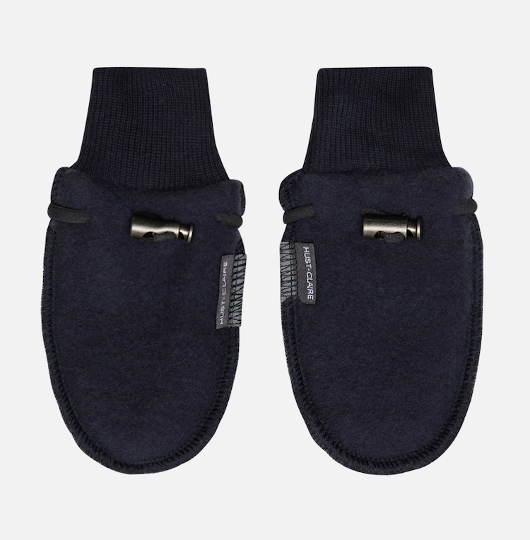 51338-wool-merino-ferri-handsker Hust & Claire Ferri Merinowolle Baby Fäustlinge - Navy