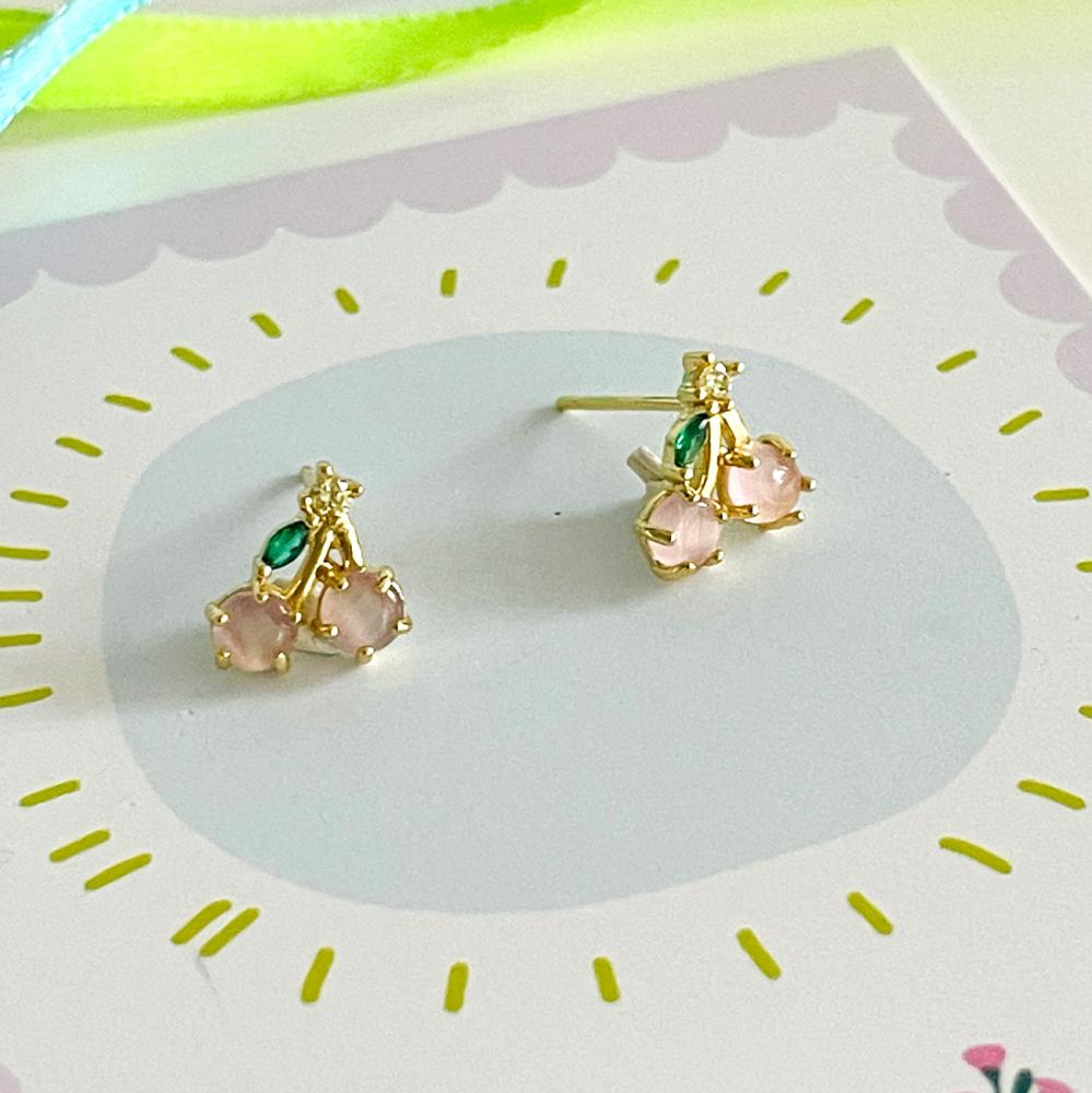 Noi Ohrringe Fruits Mini - Stecker Ohrringe Kirsche
