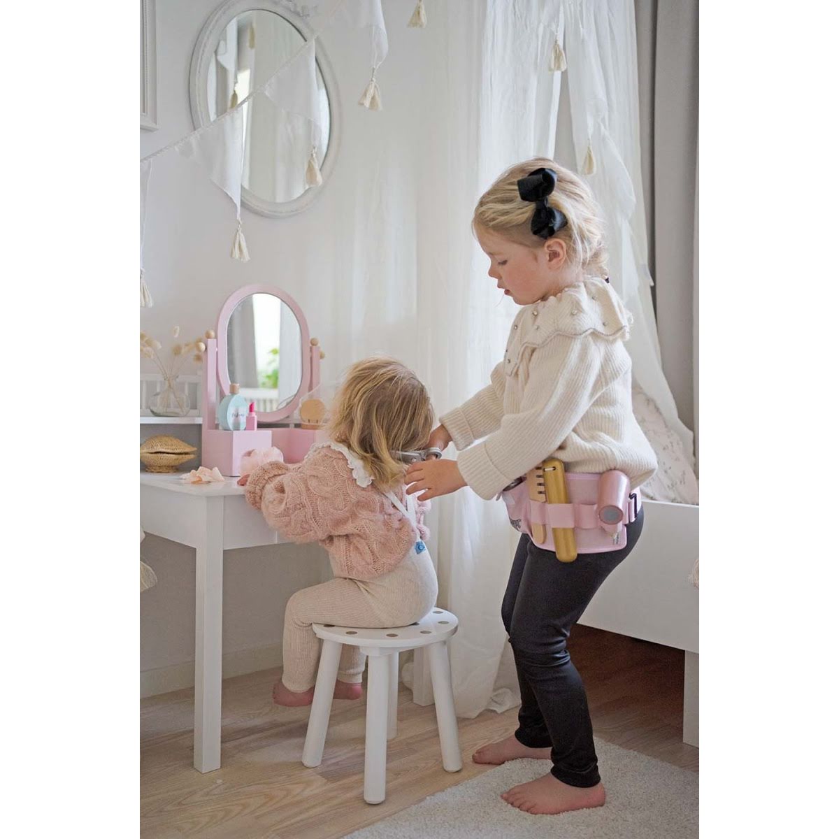 JaBaDaBaDo Holz Friseur Set mit Gürtel in Rosa
