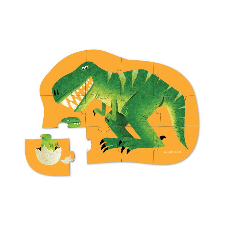 Crocodile Creek Mini Puzzle - Just Hatched - Baby Dino - 12 Teile
