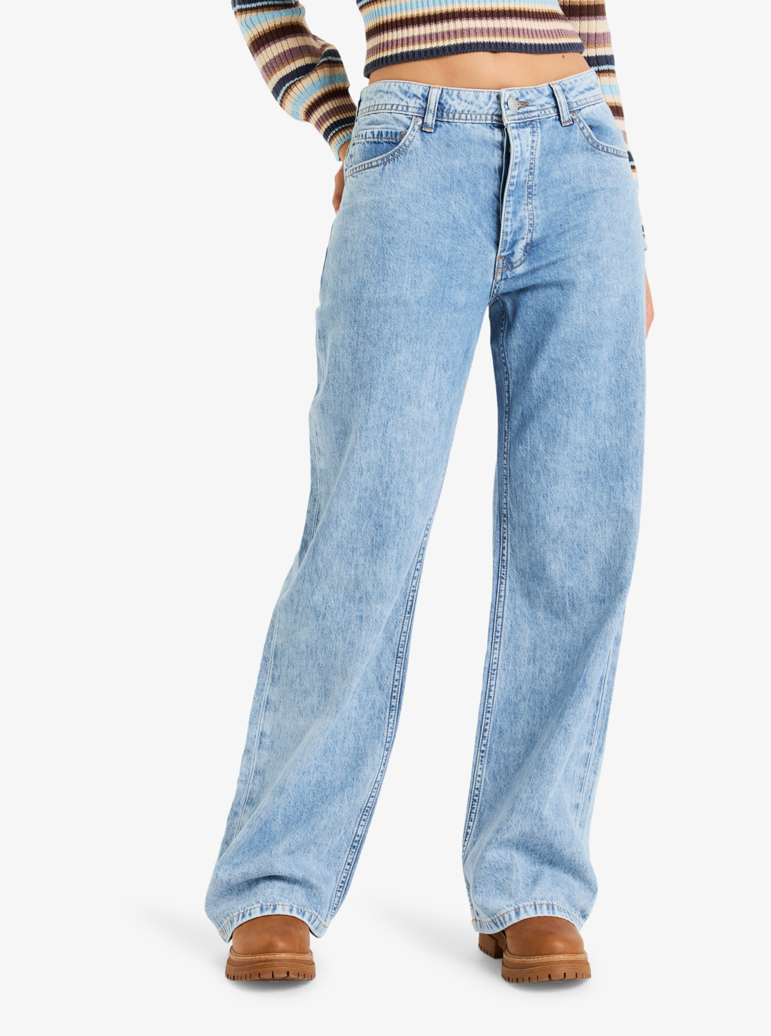 Roxy Milla Wide Leg Jeans Regular Beau - Crop Fit für Frauen Roxy Milla Wide Leg Jeans Regular Beau - Crop Fit für Frauen