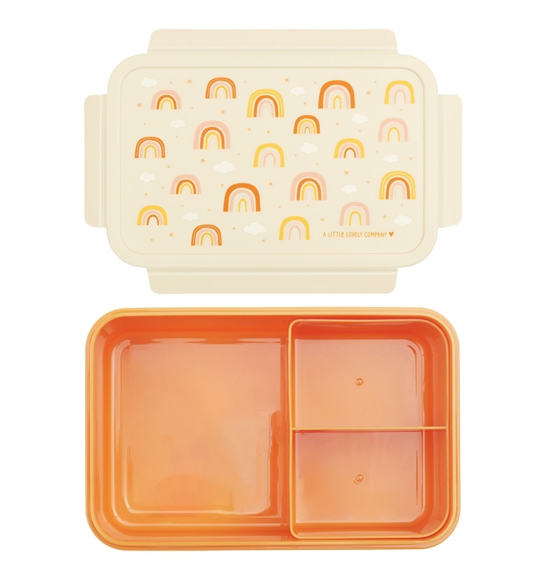 A Little Lovely Company Bento Box Brotzeitbox Lunchbox - Regenbogen A Little Lovely Company Bento Box Brotzeitbox Lunchbox - Regenbogen
