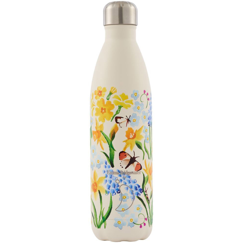 xl_eb-spring-750ml Chillys Edelstahl Thermos Flasche - Little Daffodils - 750 ml