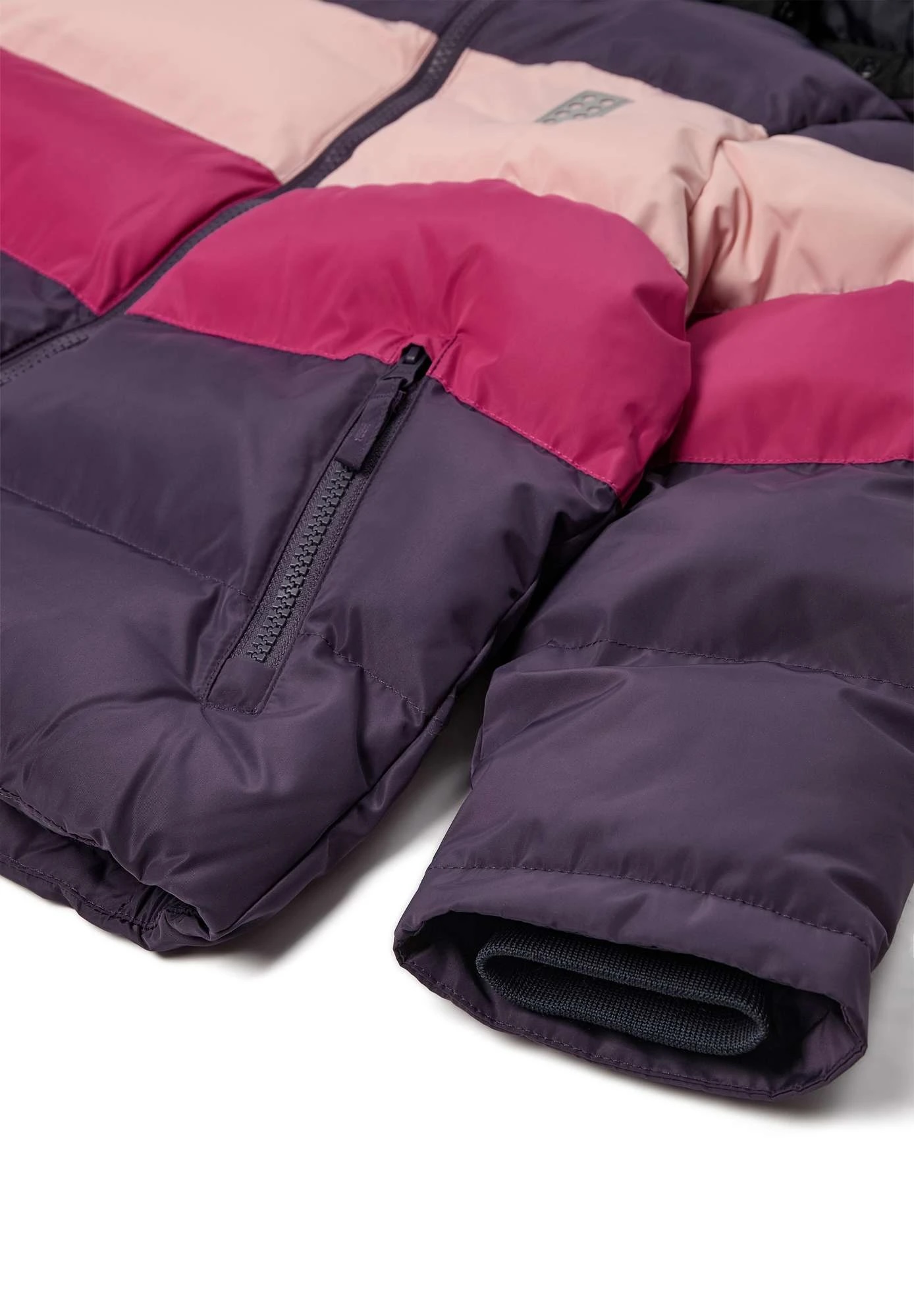 LEGO® Winterjacke/Skijacke – LWJESTED 709 mit Streifen - Dunkellila