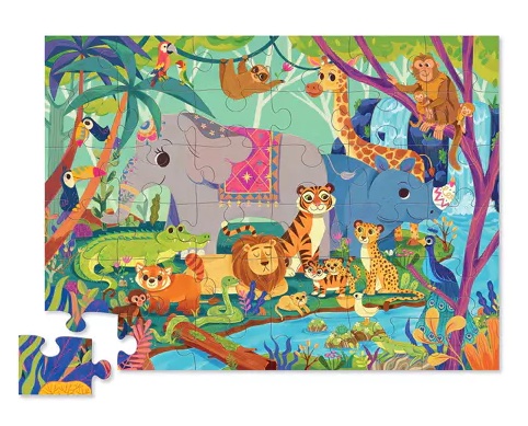Crocodile Creek Puzzle - Elefant in den Dschungel - 36 Teile