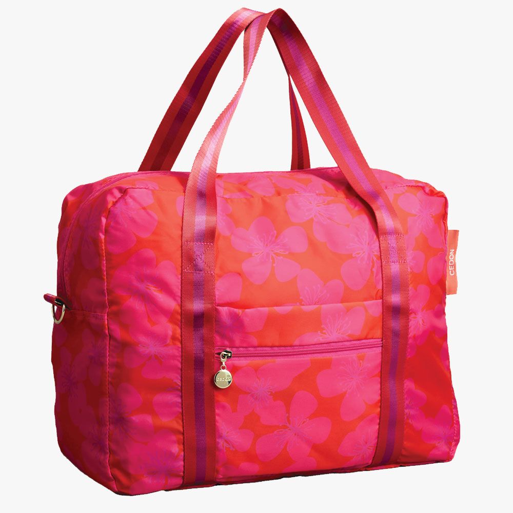 CEDON Easy Travel Bag - Faltbare Reisetasche - Primel in Pink/Rot