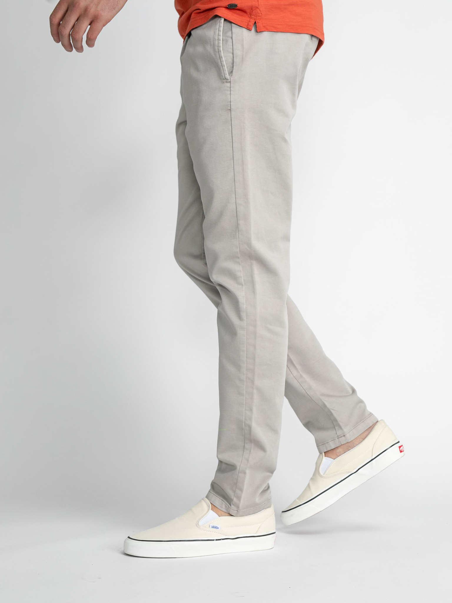 Petrol Industries Herren Chino mit Drawstring Kordel in Metal Melee - Stein