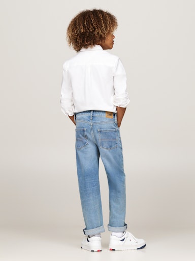 Tommy Hilfiger Jungs Baggy Jeans Light Wash Denim 