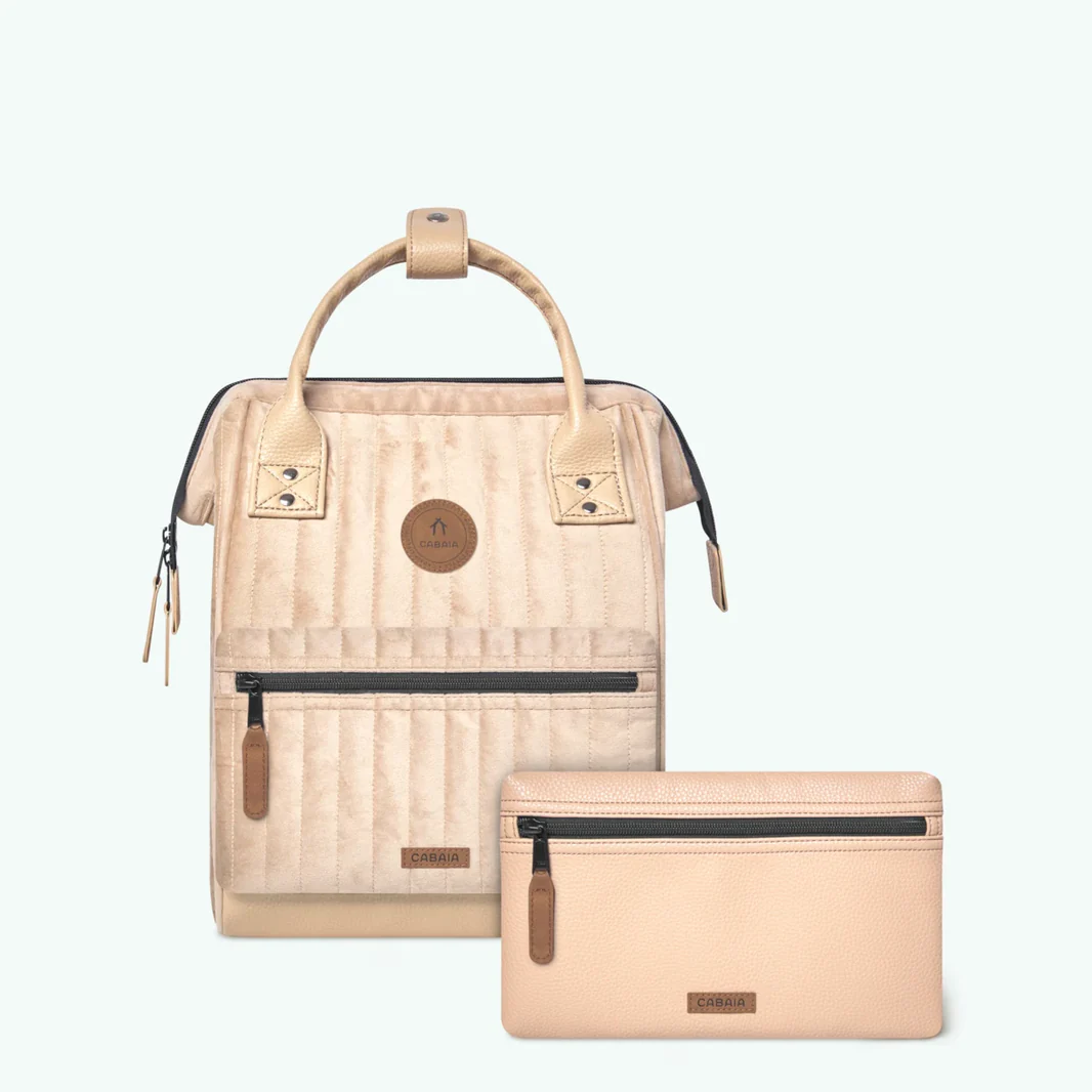 Cabaia Rucksack GUADALAJARA Small mit Laptop-Fach - Creme Samt