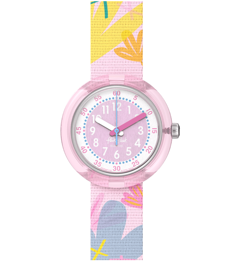 Flik Flak Kinderuhr in Rosa mit Blumen - PASTEL PARADISE Flik Flak Kinderuhr in Rosa mit Blumen - PASTEL PARADISE