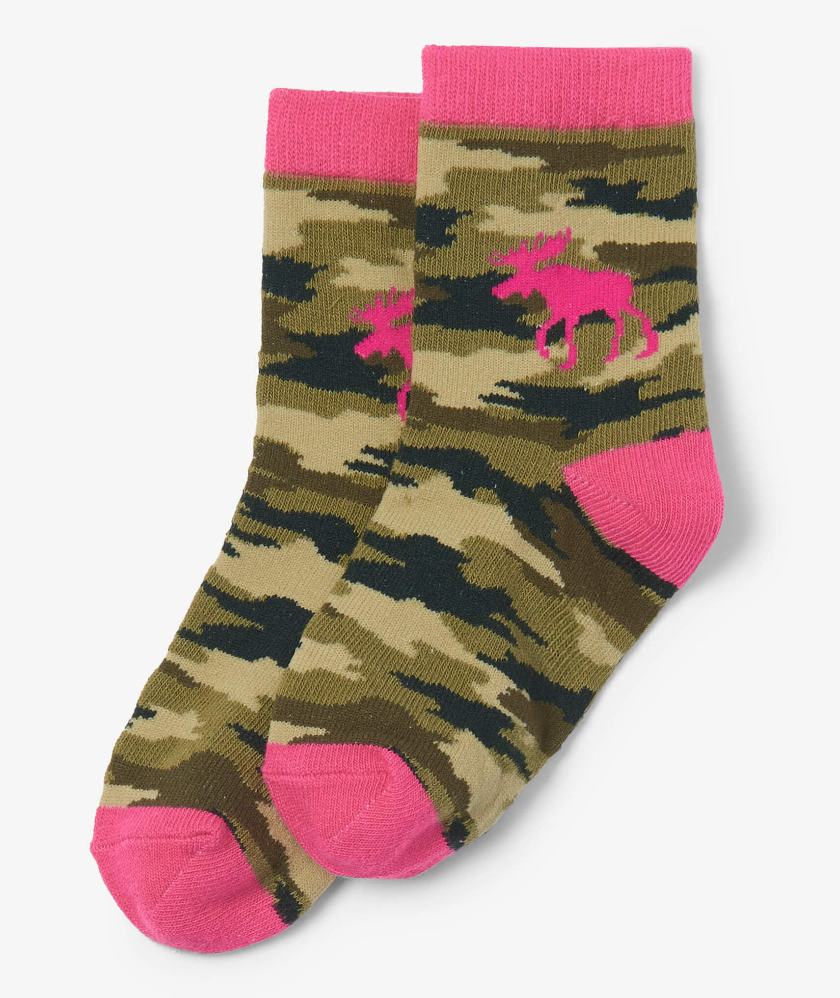 Little Blue House Kinder Socken Pink Camooseflage