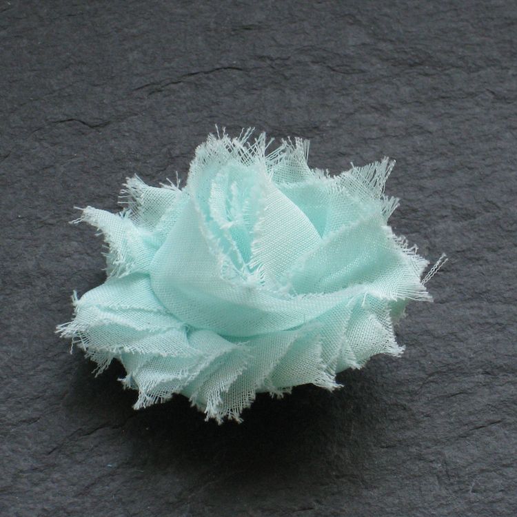 PETIT-MINT-SHABBY-CHIC-BLU-TEN-CLIPS Wowzers Blütenclips - Shabby Chic für Haare & Kleidung - Petit Größe