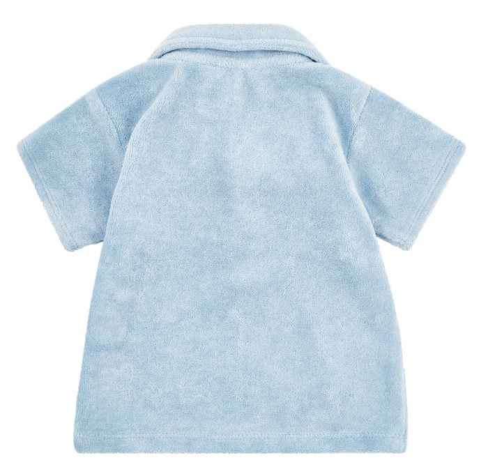 Steiff Kurzarm Frottee Polo in Chambray Blau Steiff Kurzarm Frottee Polo in Chambray Blau