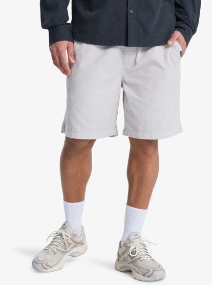 Quiksilver Taxer Cord - Kordshorts für Männer in Micro Chip