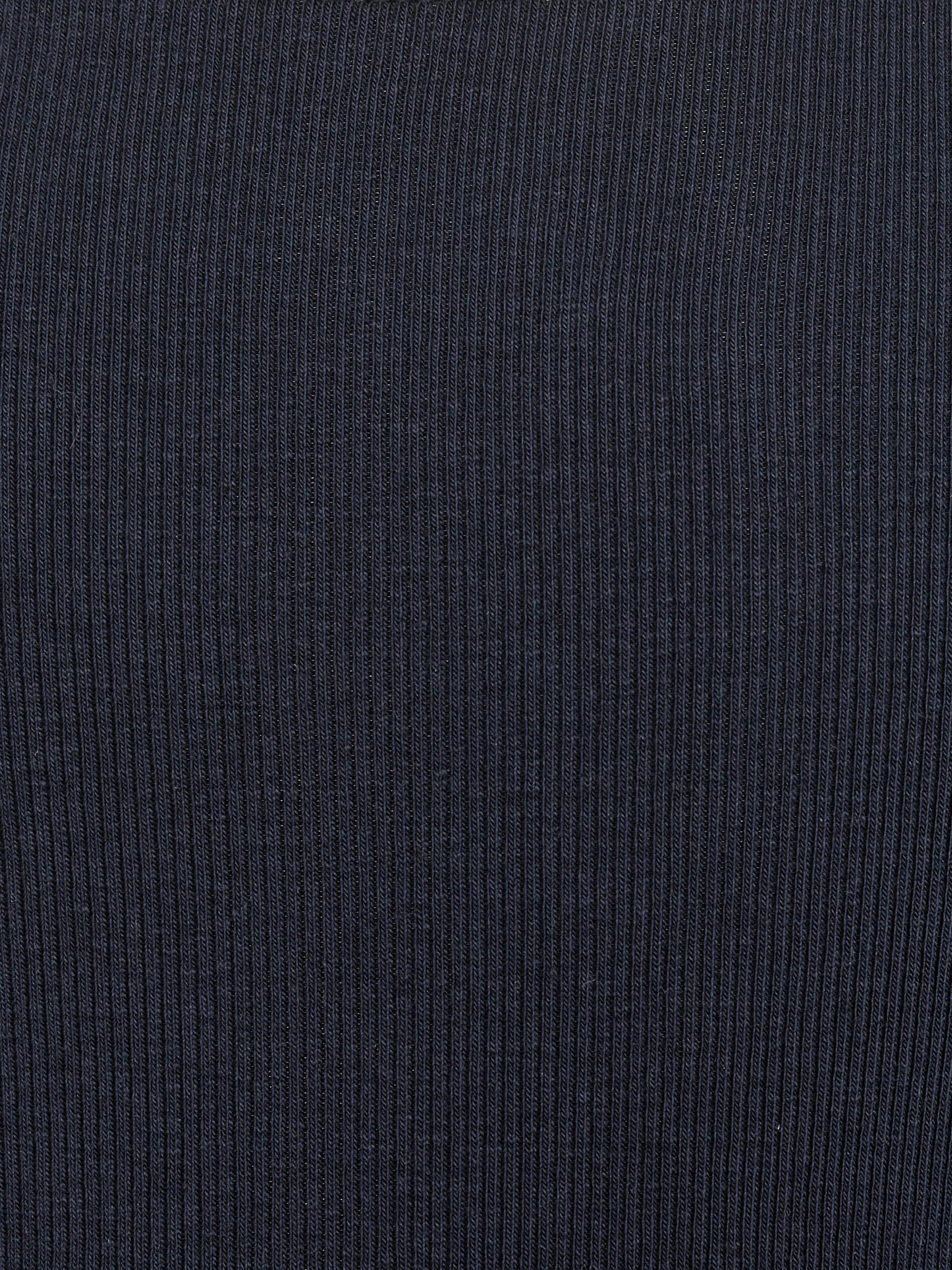 Sofie Schnoor Girls Langarmshirt in Feinripp mit Spitze - Navy