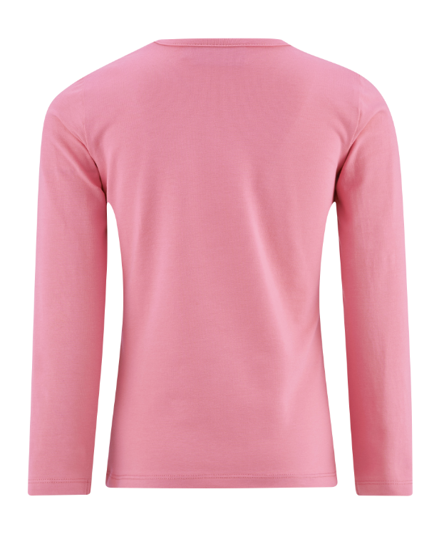 Happy Girls Langarm Shirt In Pink mit Pailletten Schleife