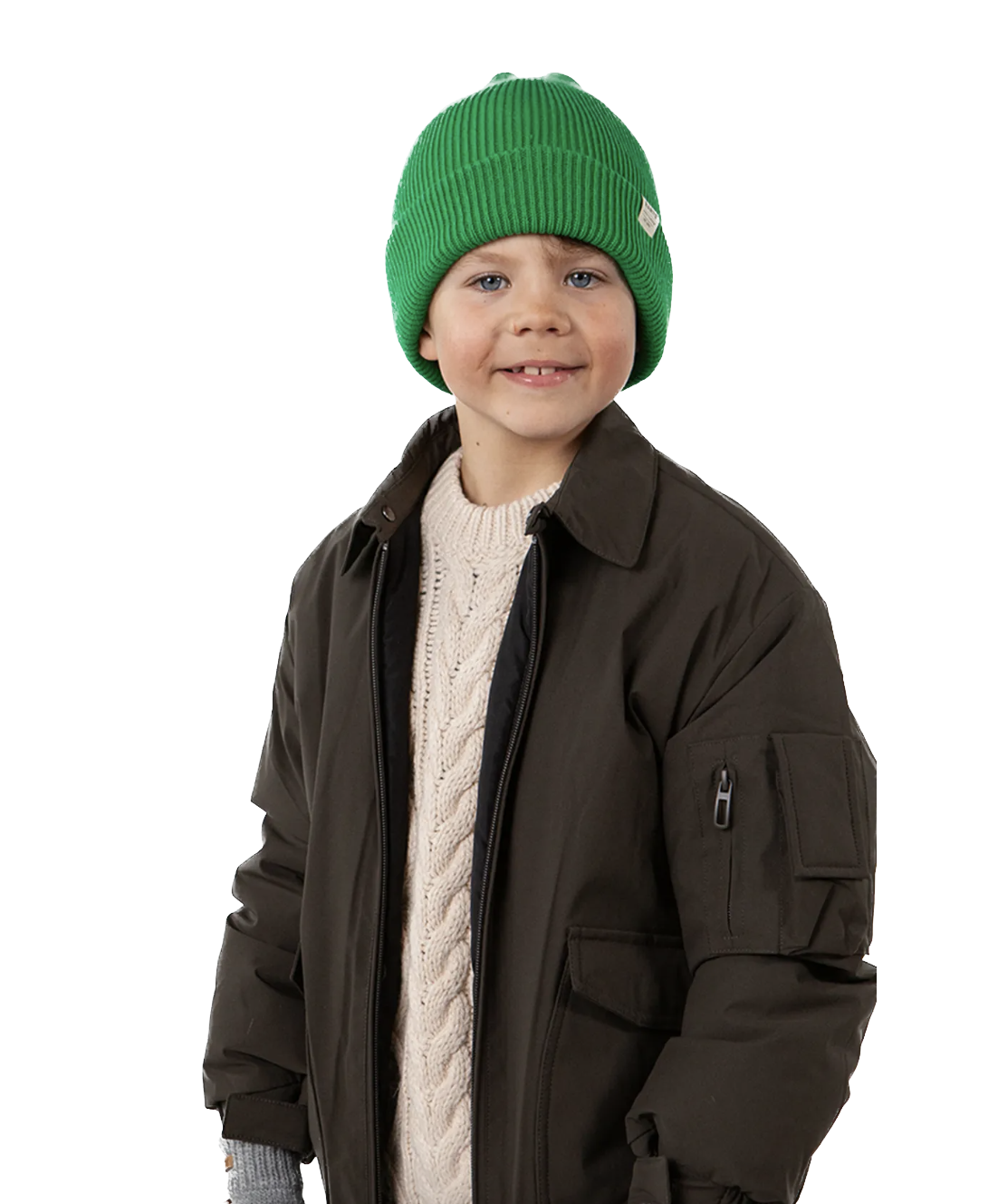 Barts Kids Kinabalu Beanie mit Umschlag - Green/Grün Barts Kids Kinabalu Beanie mit Umschlag - Green/Grün