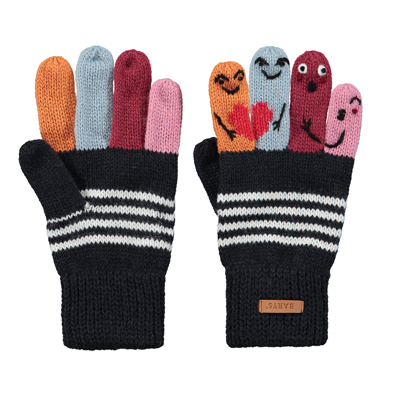 Barts Kids Fingerpuppen Strickhandschuh in Navy