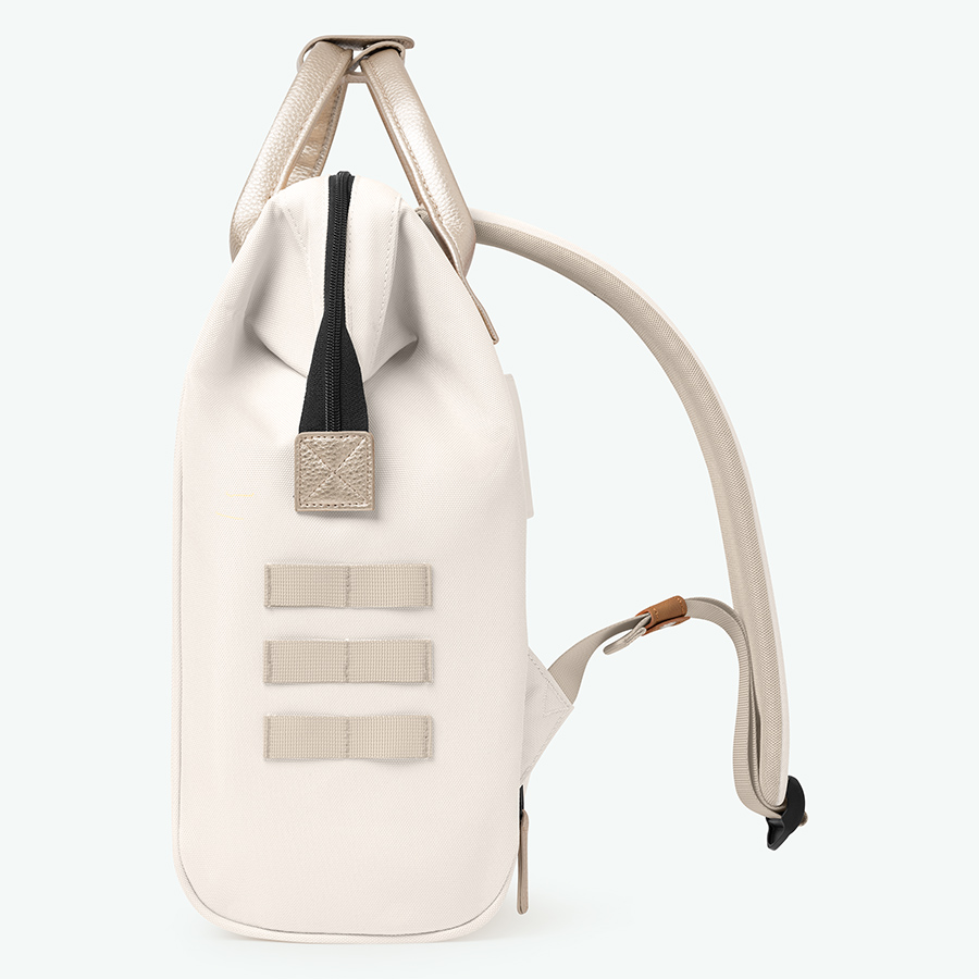 Cabaia Rucksack ALGIERS Small mit Laptop-Fach in Creme/Metalic