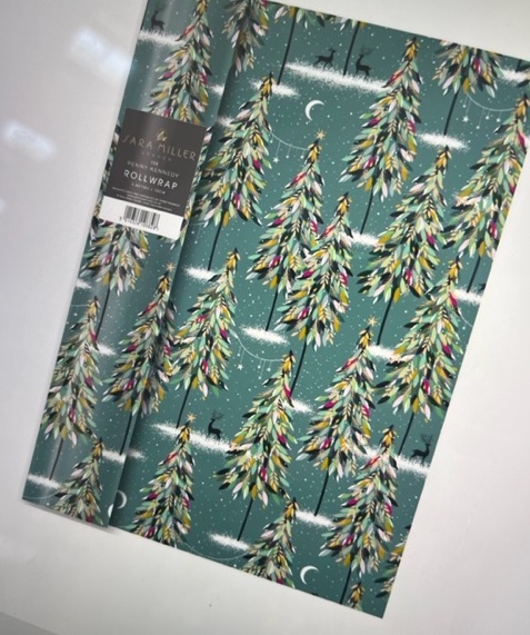 chic mic Geschenkpapier 3 Meter Rolle - Teal Forest