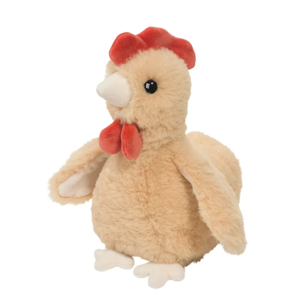 Douglas Toys Rickie Soft Gold Chicken – Hahn Kuscheltier 18 cm in Naturfarben