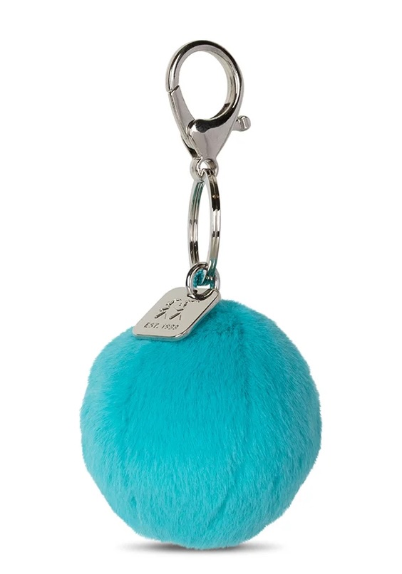 Bon Bon Toys Smiley Keychain Eco Fuzzy - Flauschig Schlüsselanhänger Smiley - Türkis Blau