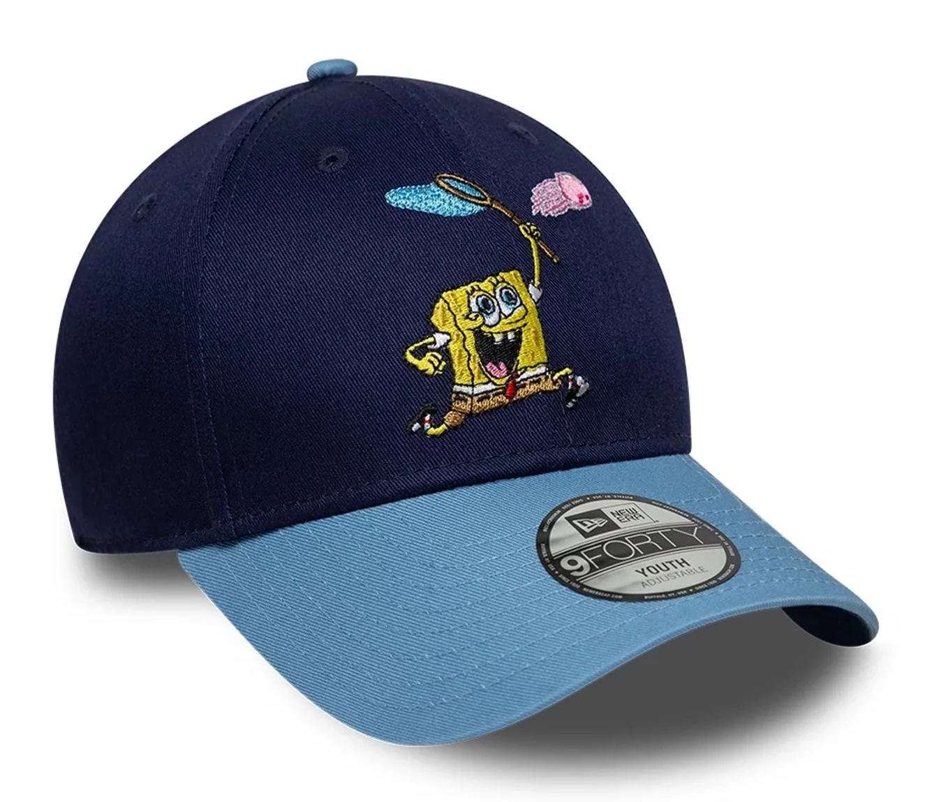 New Era Cap Dunkelblaue Spongebob Schwammkopf Jellyfishing Jugend 9FORTY Verstellbare Cap New Era Cap Dunkelblaue Spongebob Schwammkopf Jellyfishing Jugend 9FORTY Verstellbare Cap