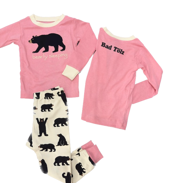 Little Blue House Bad Tölz Pyjama in Rosa - Bearly Sleeping
