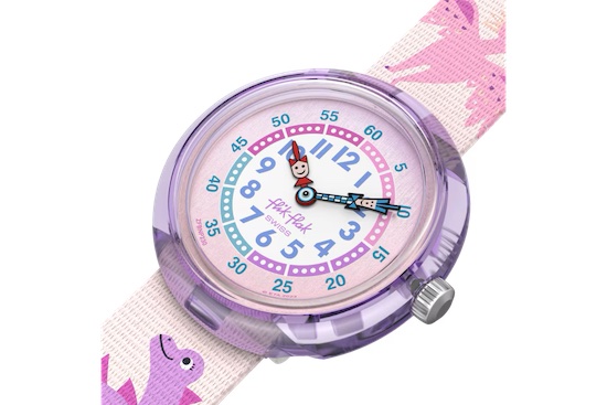 Flik Flak Kinderuhr in Rosa & Flieder - Dinosaurier - Dinology Flik Flak Kinderuhr in Rosa & Flieder - Dinosaurier - Dinology